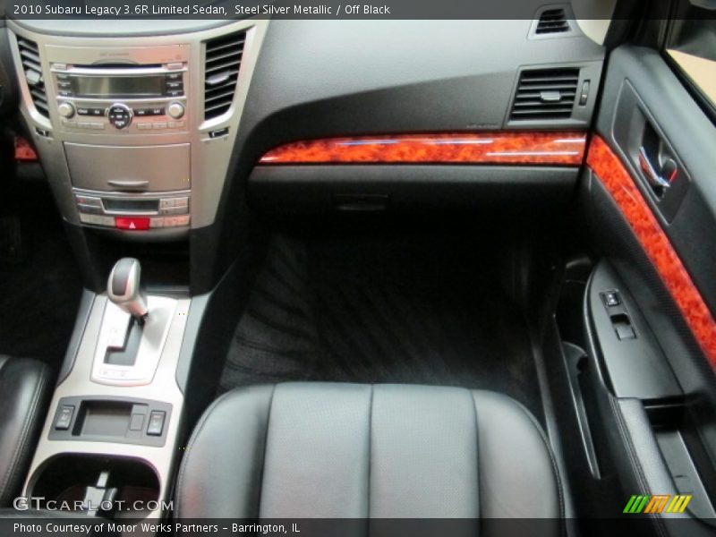 Steel Silver Metallic / Off Black 2010 Subaru Legacy 3.6R Limited Sedan