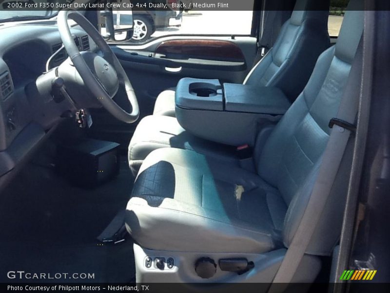 Black / Medium Flint 2002 Ford F350 Super Duty Lariat Crew Cab 4x4 Dually