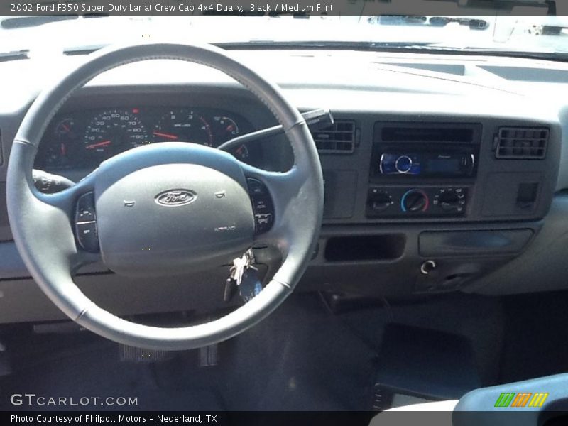 Black / Medium Flint 2002 Ford F350 Super Duty Lariat Crew Cab 4x4 Dually