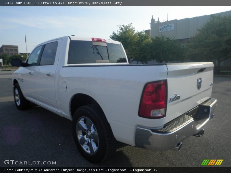 Bright White / Black/Diesel Gray 2014 Ram 1500 SLT Crew Cab 4x4