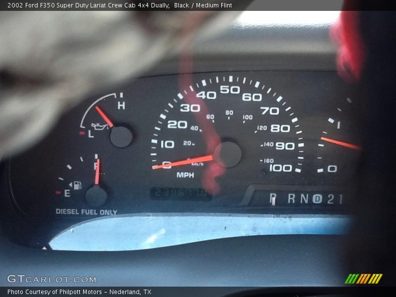 Black / Medium Flint 2002 Ford F350 Super Duty Lariat Crew Cab 4x4 Dually