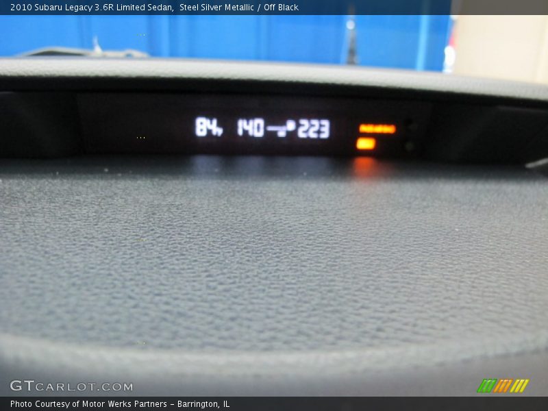 Steel Silver Metallic / Off Black 2010 Subaru Legacy 3.6R Limited Sedan