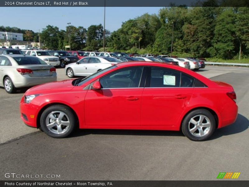 Red Hot / Jet Black 2014 Chevrolet Cruze LT