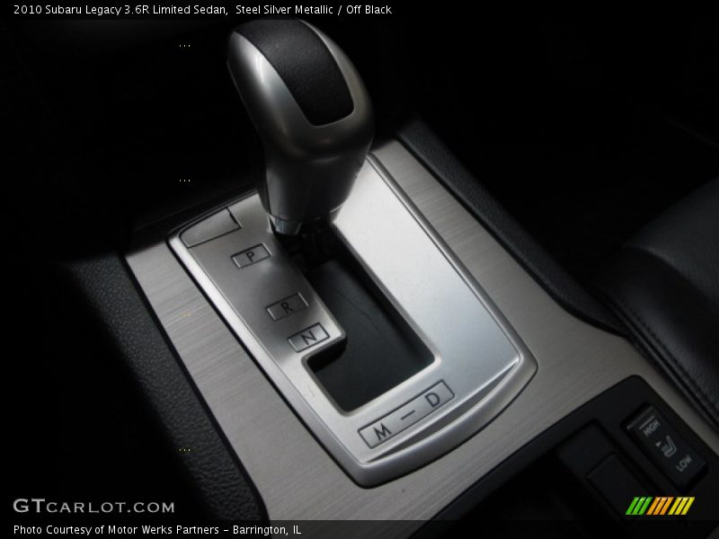 Steel Silver Metallic / Off Black 2010 Subaru Legacy 3.6R Limited Sedan