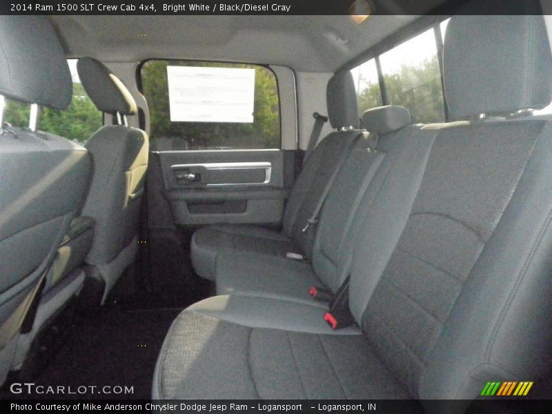 Rear Seat of 2014 1500 SLT Crew Cab 4x4