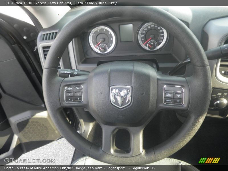 Black / Black/Diesel Gray 2014 Ram 1500 Express Crew Cab 4x4