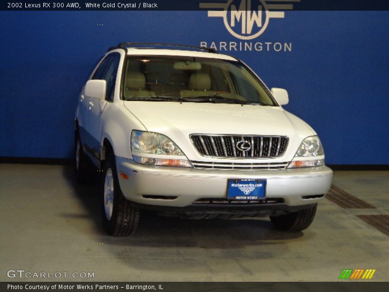 White Gold Crystal / Black 2002 Lexus RX 300 AWD