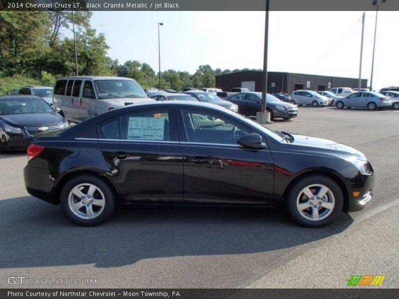 Black Granite Metallic / Jet Black 2014 Chevrolet Cruze LT