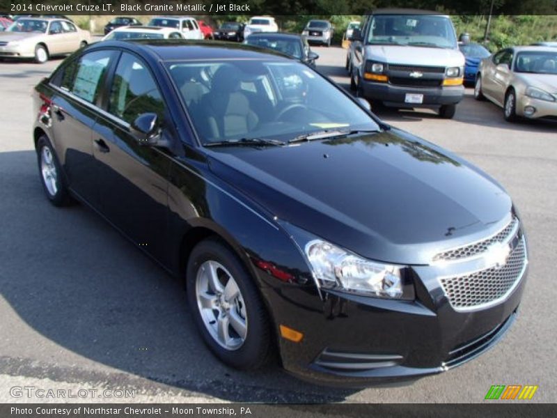 Black Granite Metallic / Jet Black 2014 Chevrolet Cruze LT
