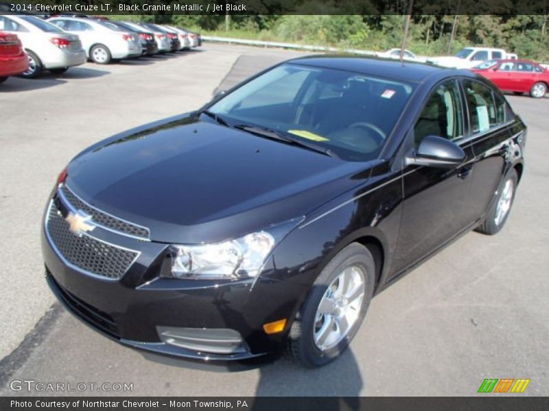 Black Granite Metallic / Jet Black 2014 Chevrolet Cruze LT
