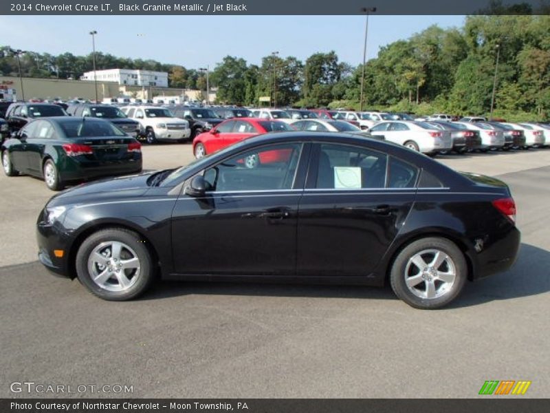 Black Granite Metallic / Jet Black 2014 Chevrolet Cruze LT