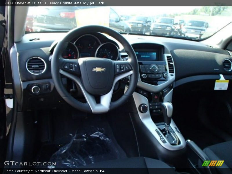 Black Granite Metallic / Jet Black 2014 Chevrolet Cruze LT