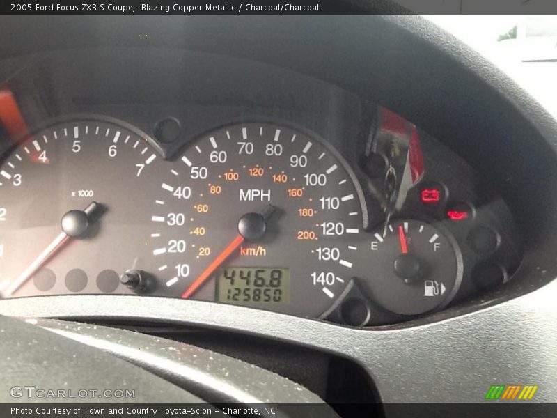 Blazing Copper Metallic / Charcoal/Charcoal 2005 Ford Focus ZX3 S Coupe