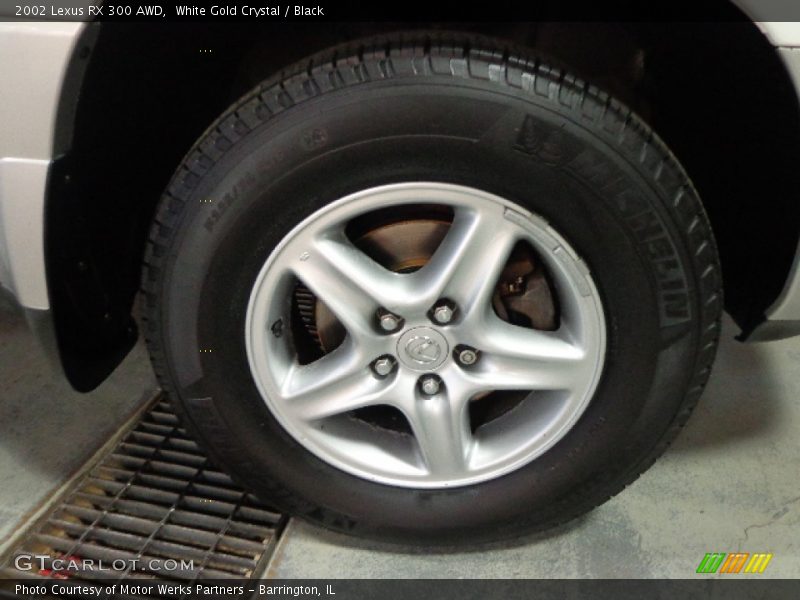White Gold Crystal / Black 2002 Lexus RX 300 AWD