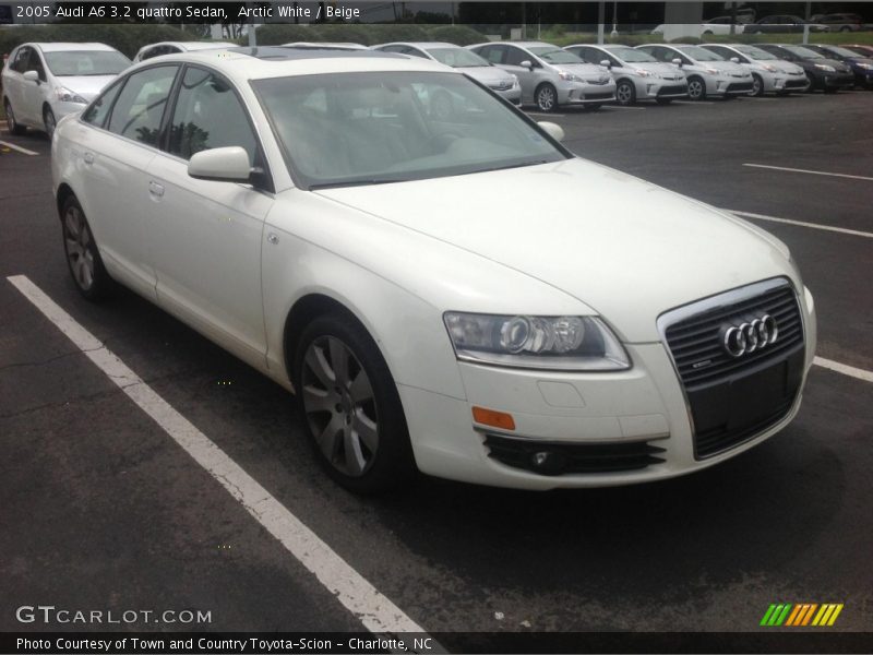 Arctic White / Beige 2005 Audi A6 3.2 quattro Sedan