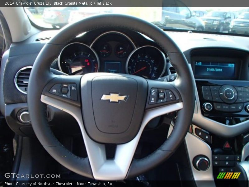 Black Granite Metallic / Jet Black 2014 Chevrolet Cruze LT