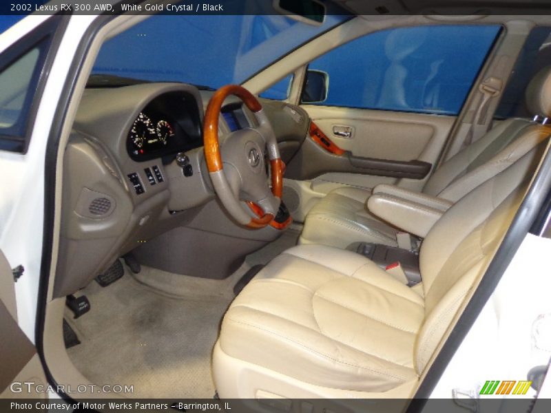 White Gold Crystal / Black 2002 Lexus RX 300 AWD