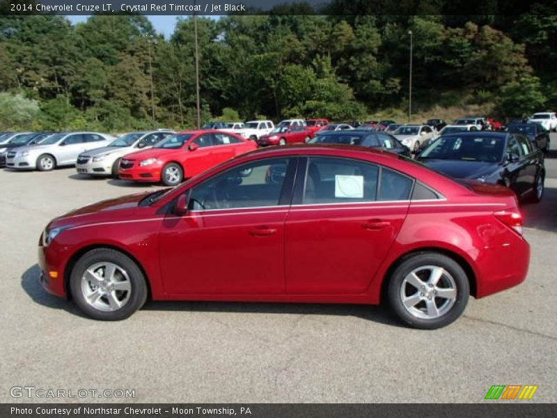 Crystal Red Tintcoat / Jet Black 2014 Chevrolet Cruze LT