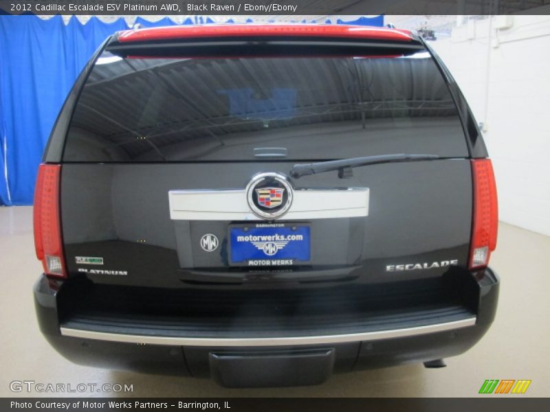 Black Raven / Ebony/Ebony 2012 Cadillac Escalade ESV Platinum AWD