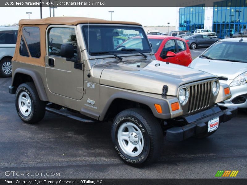 Light Khaki Metallic / Khaki 2005 Jeep Wrangler X 4x4