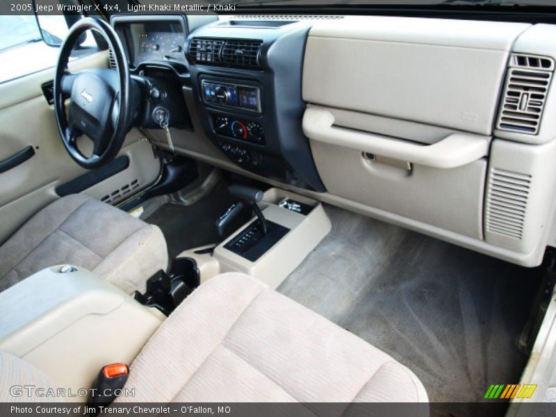 Light Khaki Metallic / Khaki 2005 Jeep Wrangler X 4x4