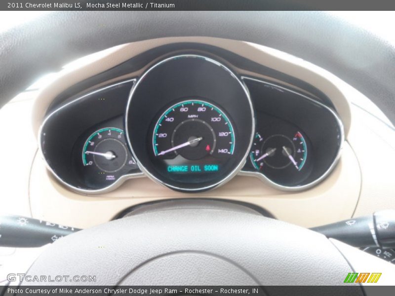 Mocha Steel Metallic / Titanium 2011 Chevrolet Malibu LS