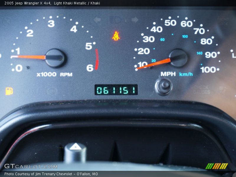 Light Khaki Metallic / Khaki 2005 Jeep Wrangler X 4x4