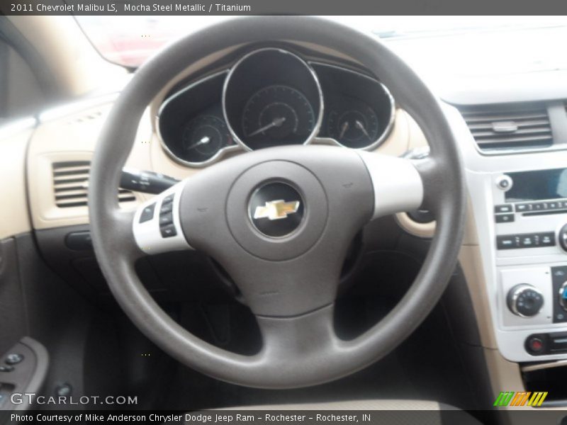 Mocha Steel Metallic / Titanium 2011 Chevrolet Malibu LS