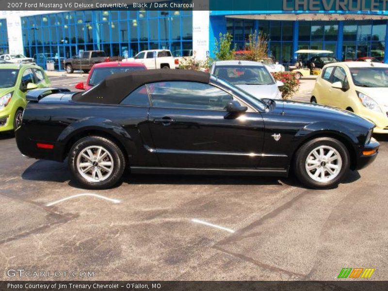 Black / Dark Charcoal 2007 Ford Mustang V6 Deluxe Convertible