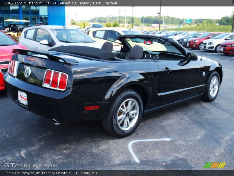 Black / Dark Charcoal 2007 Ford Mustang V6 Deluxe Convertible