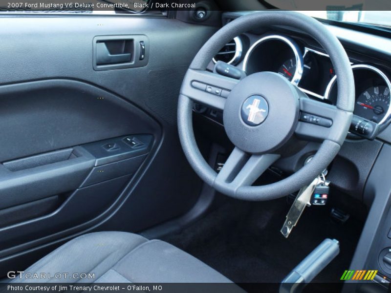 Black / Dark Charcoal 2007 Ford Mustang V6 Deluxe Convertible