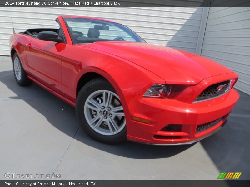 Race Red / Charcoal Black 2014 Ford Mustang V6 Convertible