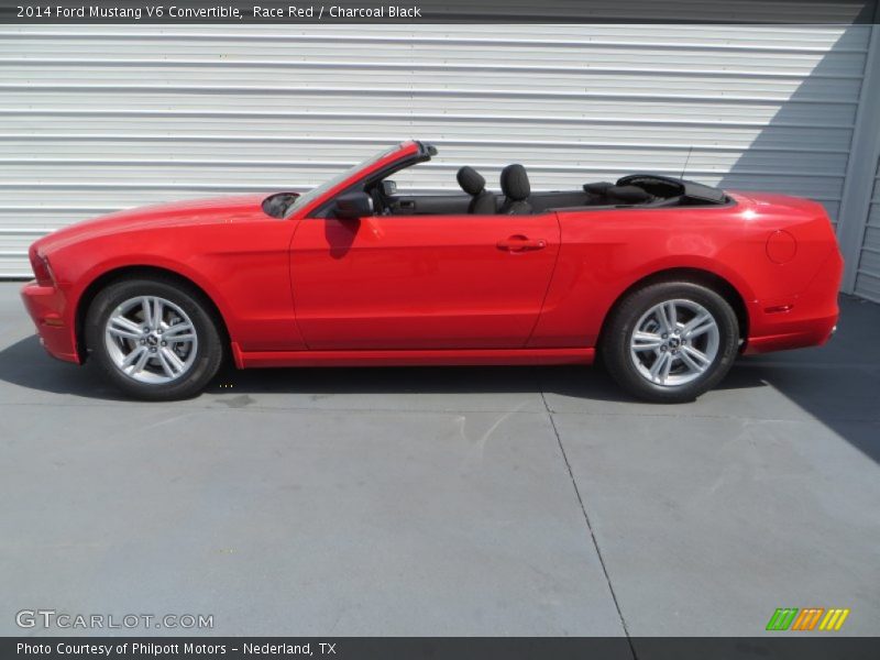 Race Red / Charcoal Black 2014 Ford Mustang V6 Convertible