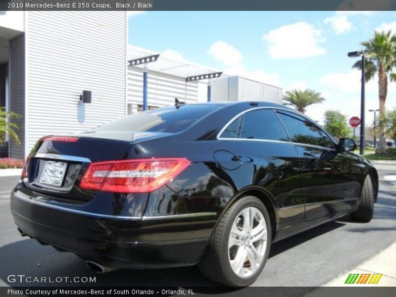 Black / Black 2010 Mercedes-Benz E 350 Coupe