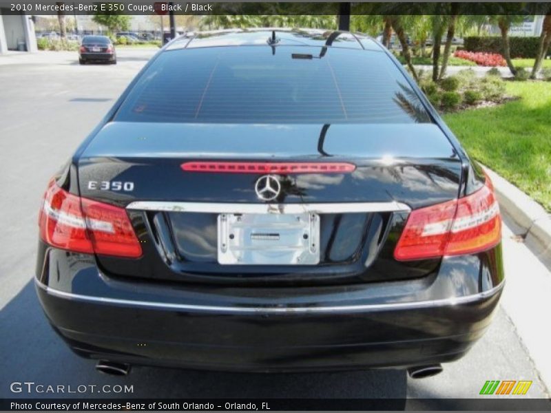 Black / Black 2010 Mercedes-Benz E 350 Coupe