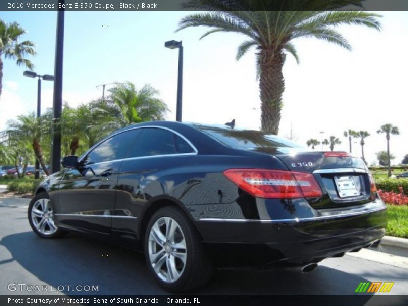 Black / Black 2010 Mercedes-Benz E 350 Coupe