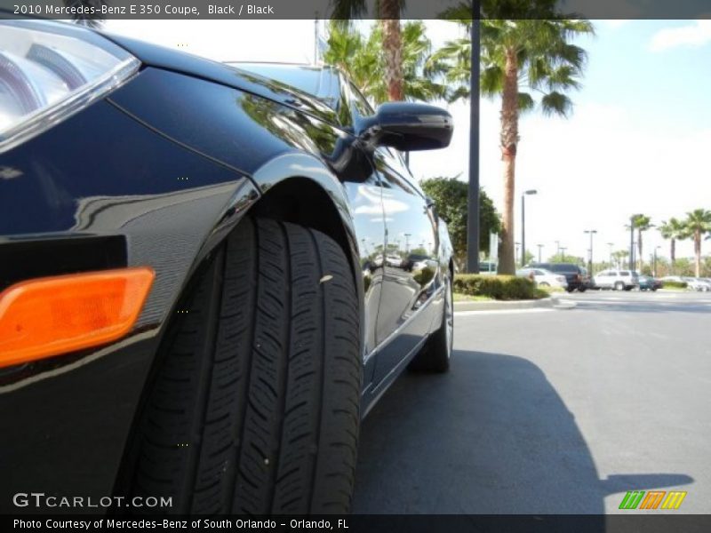 Black / Black 2010 Mercedes-Benz E 350 Coupe