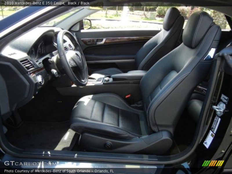 Black / Black 2010 Mercedes-Benz E 350 Coupe
