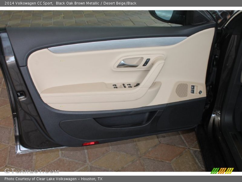 Black Oak Brown Metallic / Desert Beige/Black 2014 Volkswagen CC Sport