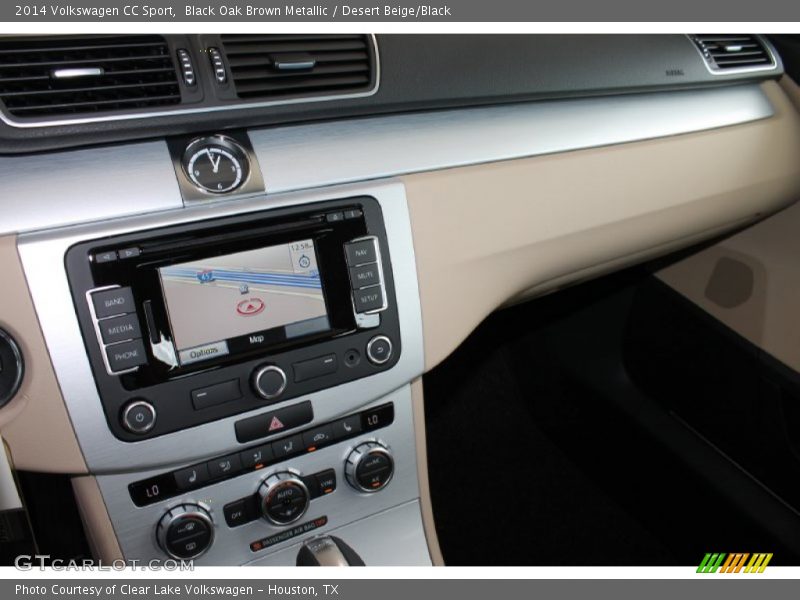 Black Oak Brown Metallic / Desert Beige/Black 2014 Volkswagen CC Sport