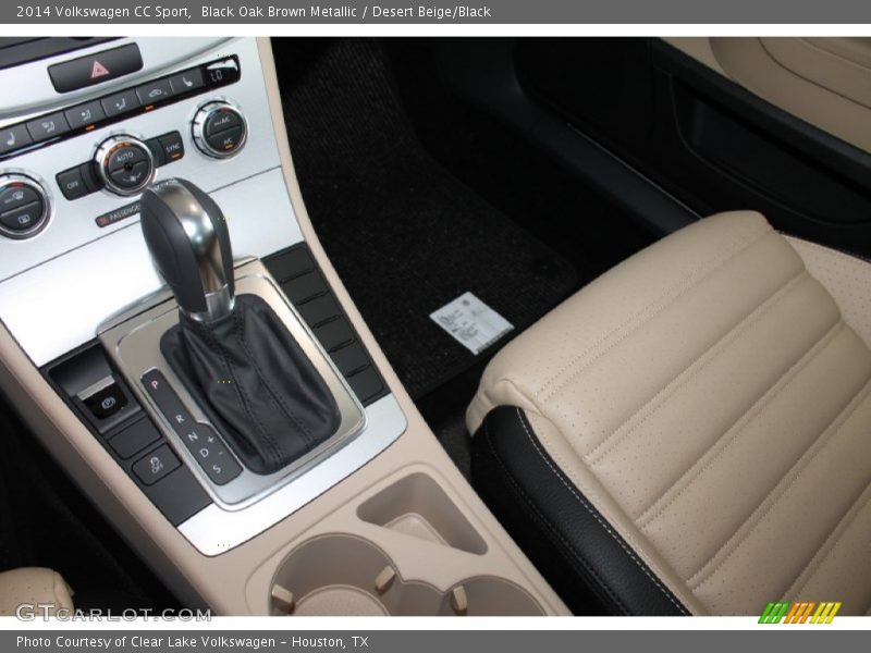 Black Oak Brown Metallic / Desert Beige/Black 2014 Volkswagen CC Sport