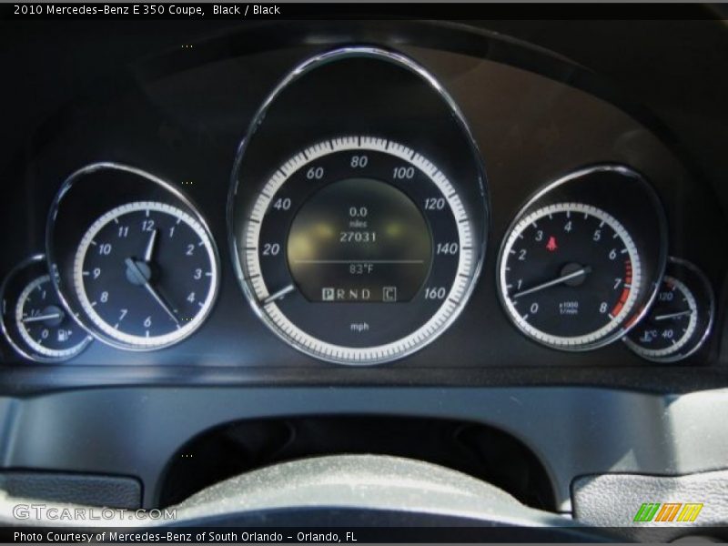 Black / Black 2010 Mercedes-Benz E 350 Coupe