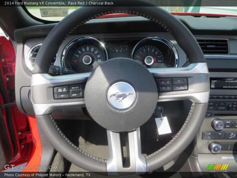 Race Red / Charcoal Black 2014 Ford Mustang V6 Convertible