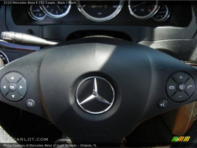Black / Black 2010 Mercedes-Benz E 350 Coupe