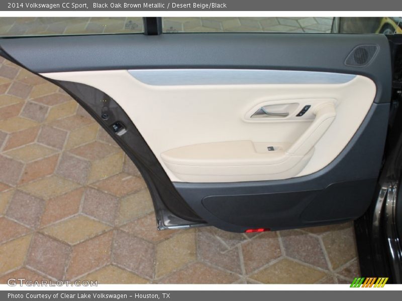Black Oak Brown Metallic / Desert Beige/Black 2014 Volkswagen CC Sport