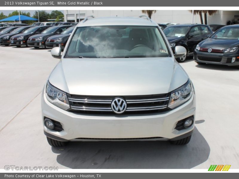 White Gold Metallic / Black 2013 Volkswagen Tiguan SE