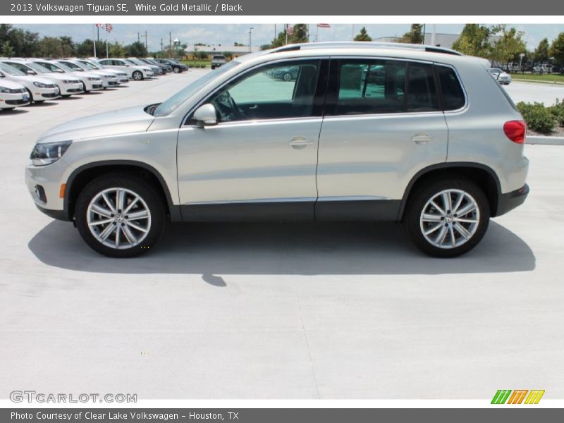White Gold Metallic / Black 2013 Volkswagen Tiguan SE