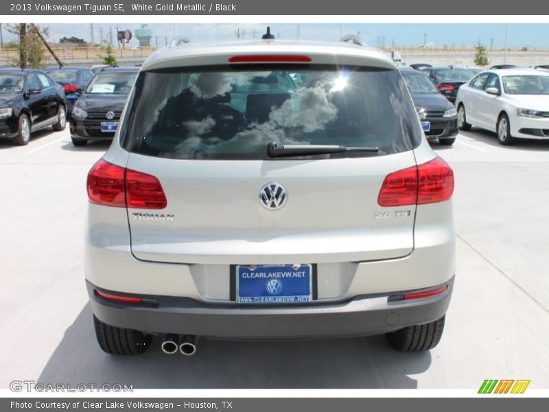 White Gold Metallic / Black 2013 Volkswagen Tiguan SE