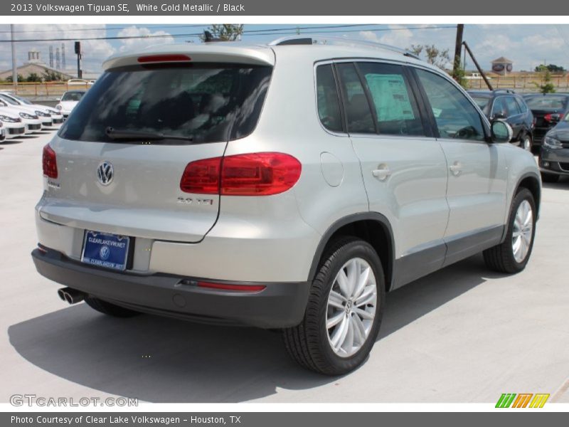 White Gold Metallic / Black 2013 Volkswagen Tiguan SE