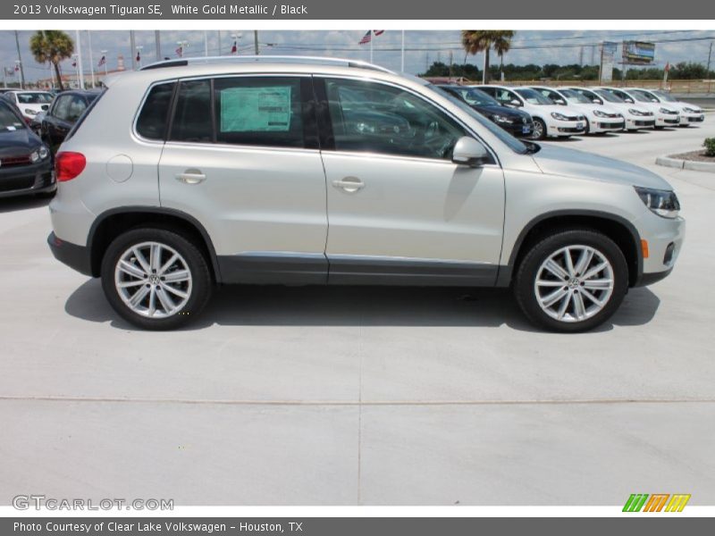 White Gold Metallic / Black 2013 Volkswagen Tiguan SE